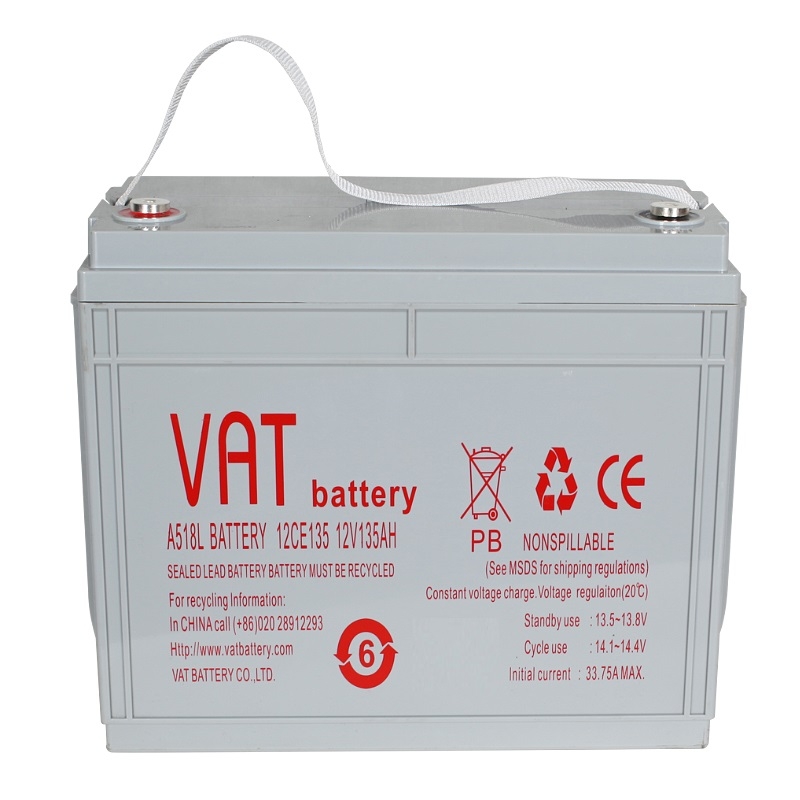 12V135AH太阳能风能 不间断后备电源UPS 威艾特VAT蓄电池
